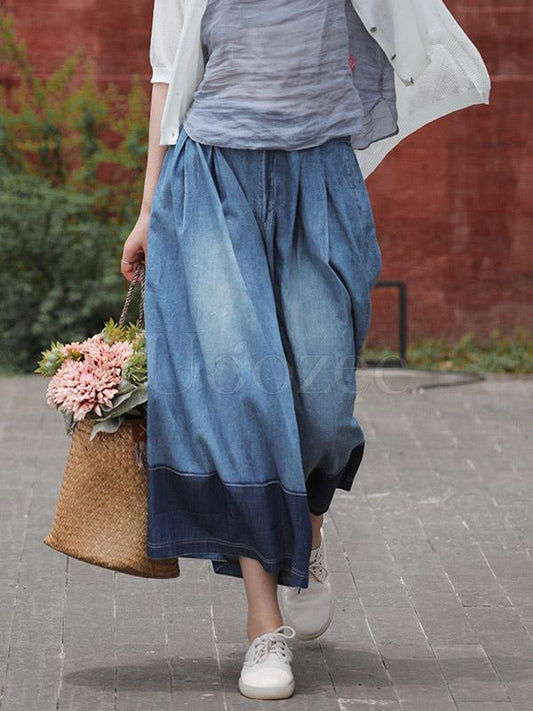 Loose Split-joint Wide Leg Pants
