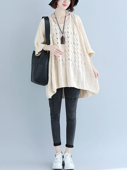 Casual Batwing Knitting Sweater