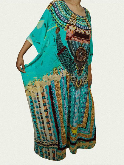 Printed National Loose Beach Cover-ups
