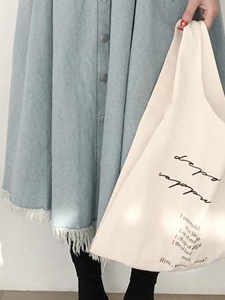 Letter Canvas Coffee Bag