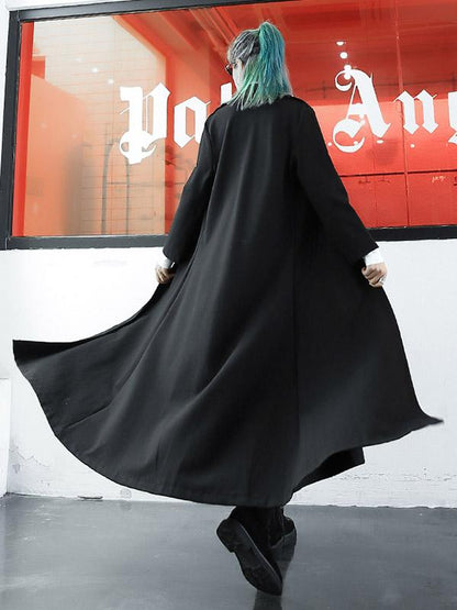 Loose Lapel Long Sleeves Boyfriend Style Outwear