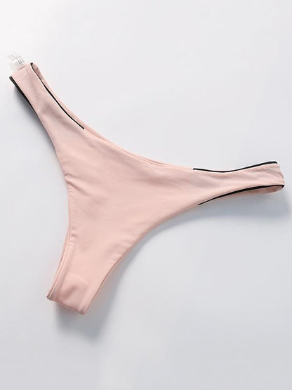 Light Pink Reverse to Black Bikinis Swimwear