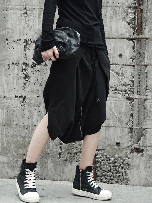 Loose Cropped Harem Pants