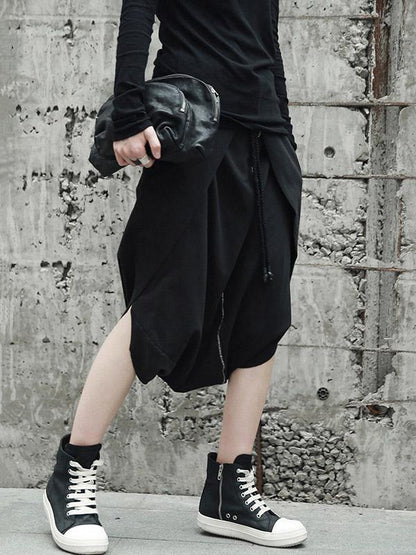 Loose Cropped Harem Pants