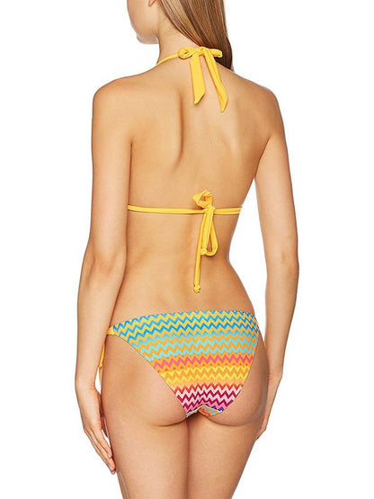 Tie Triangle Top Scrunch Bikini Set