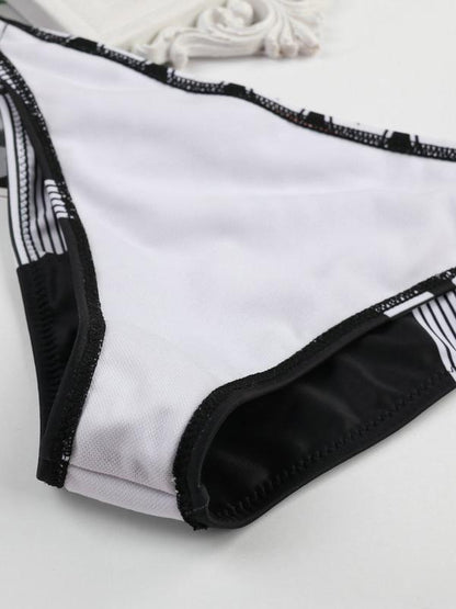 Leaves Bandeau Bikini Swimsuit