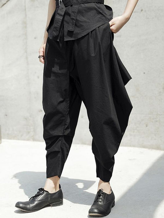 Loose Black Harem Pants