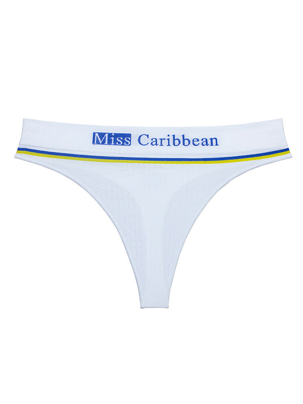 Letter Print Sweat-Absorbent Sports Underwear