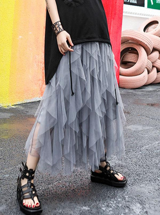 Irregular Grenadine Empire Skirt