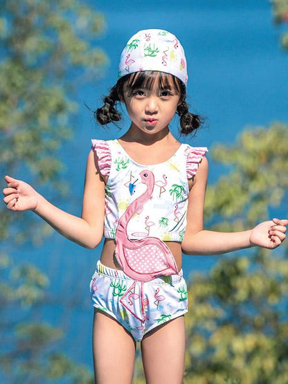 AONIHUA Flamingo Lovely Girl Swimwear