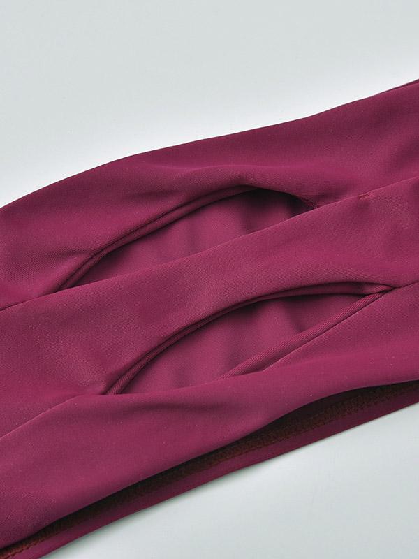 Snake-Print Split Bikini Swimsuit