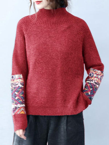Comfortable Casual Printed Sweater