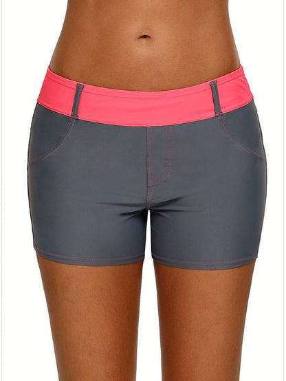 Plus Size Split-joint Wrap Sports Shorts
