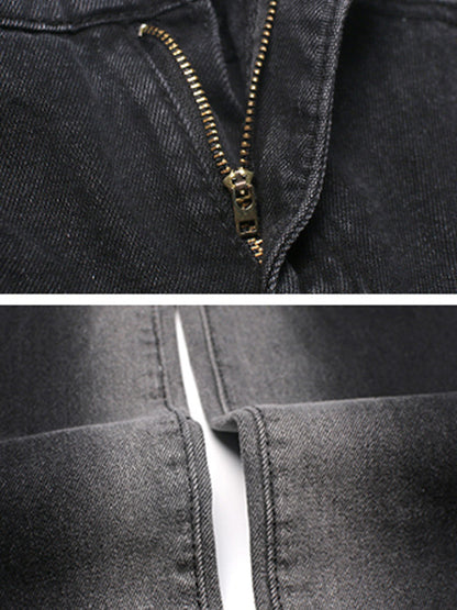 Vintage Gradient Wide Leg Column Jean Pants
