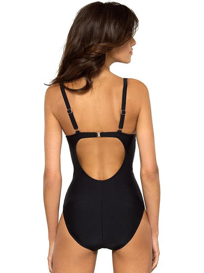 Floral Spaghetti Straps One Piece Swimwear