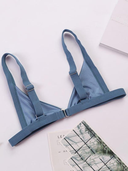 Strap Solid Fashion Bikinis Swimwear