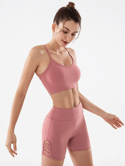 Solid Bandage Quick Dry Yoga Shorts