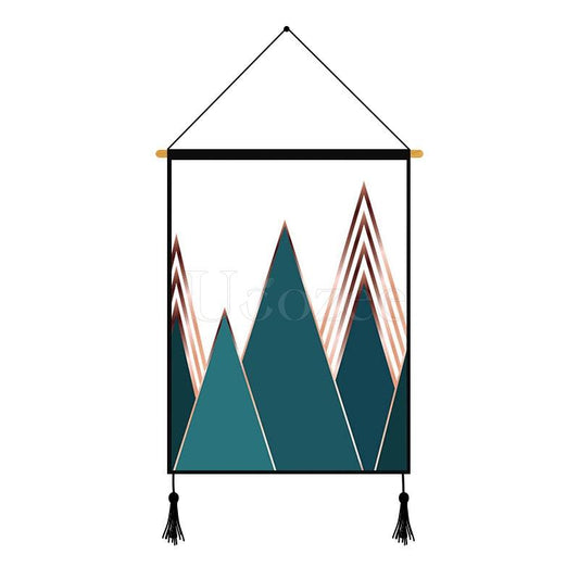 Mountain Geometric Printed Wall Hanging Decoration