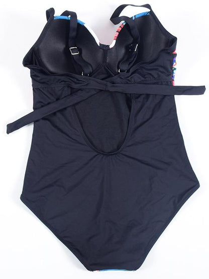 Printed Plus Size One Piece Swimwear