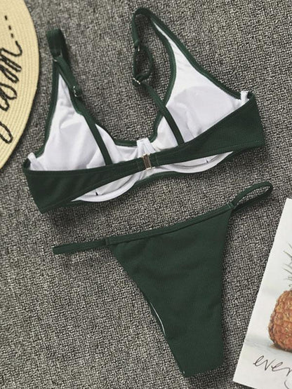 Solid Beach Hot Sexy Bikinis Swimwear