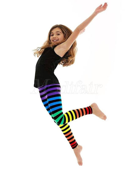 Rainbow Caterpillar Parent-child Leggings