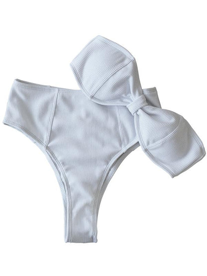 Wrapped High Waist Bikinis Swimwear