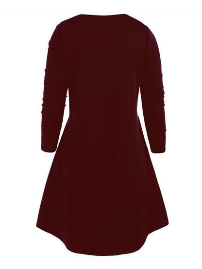 Square-Neck Solid Bandage Mini Dress
