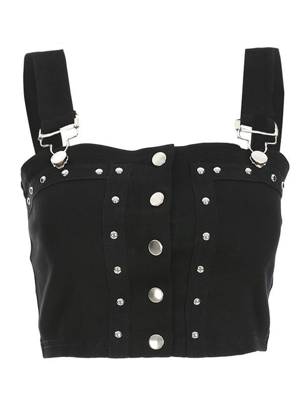 Fashion Sexy Straps Buckle Vest Top