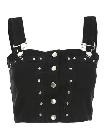 Fashion Sexy Straps Buckle Vest Top