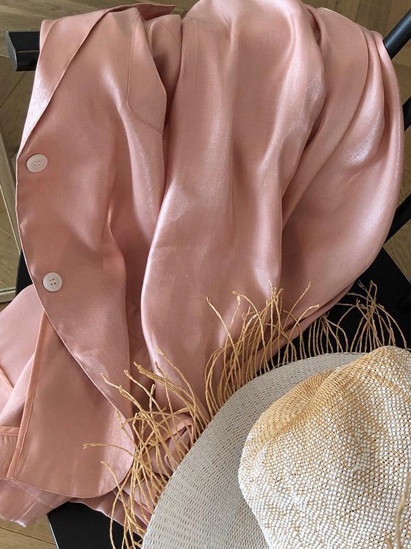 Original Solid Silk Suit Outwear