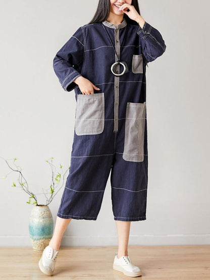 Cotton Linen Oversize Jumpsuit