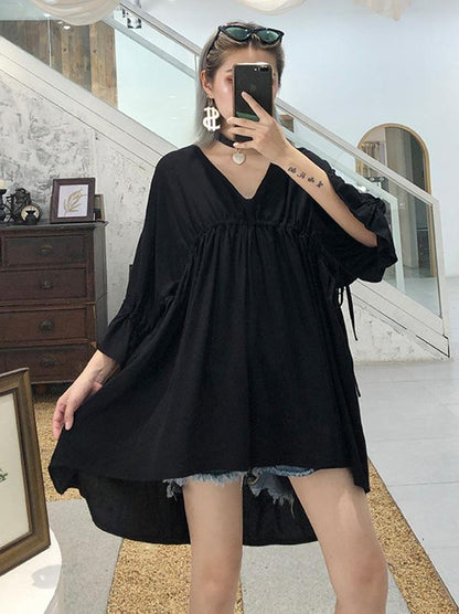 Summer Loose A-line High-low Dress