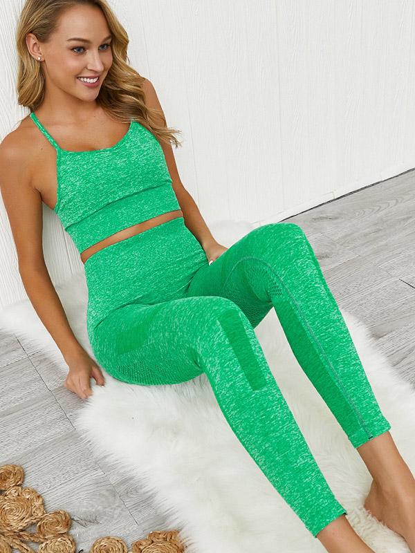 Seamless Tank&Fitness Leggings Suits