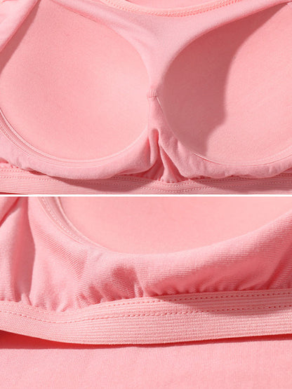6 Colors Solid Color Spaghetti-Neck Bra Vest Top
