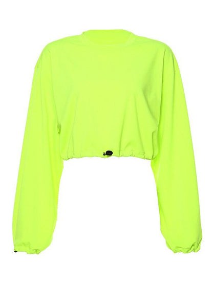 Fashion Loose Solid Sweat Shirts