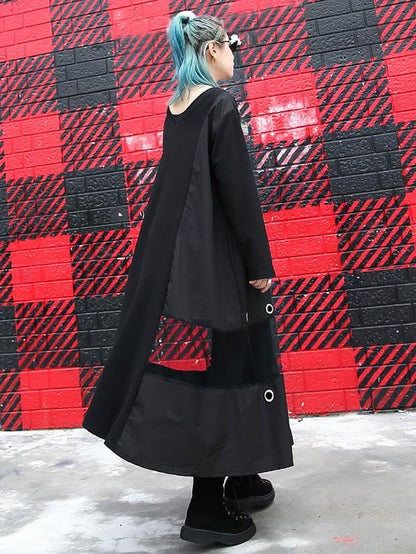 Loose Rabbit Split-joint Long Dress