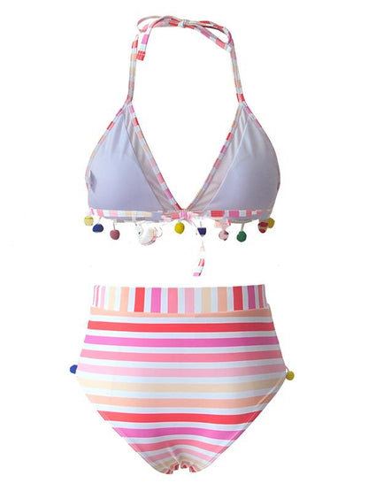 Gauze High Waisted Bikini Swimsuit