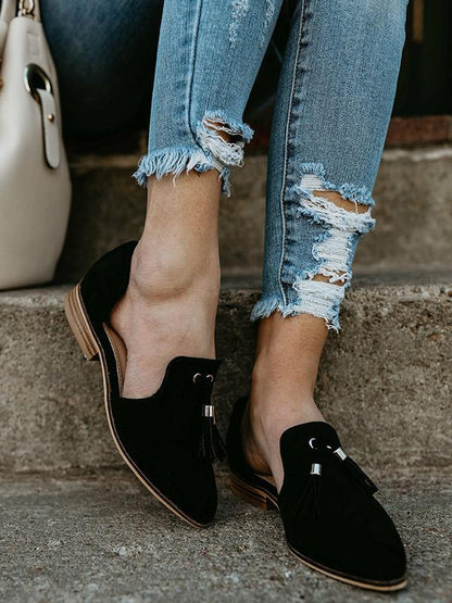 Simple Causal Low-heel  Shoes