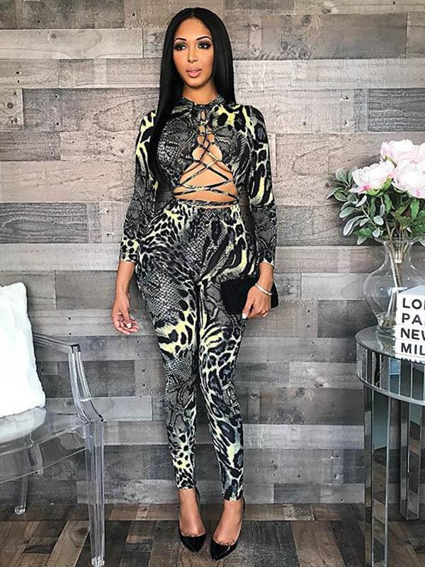 Sexy Printed Yoga Jumpsuits