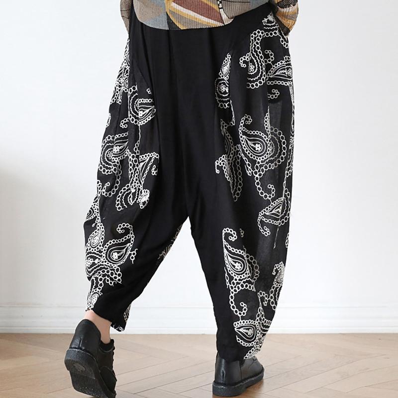 Buykud Casual Loose Embroidery Soft Comfortable Bloomers