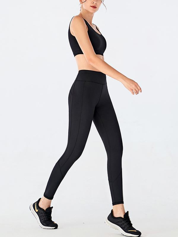 Sexy Solid Quick Dry Yoga Suits