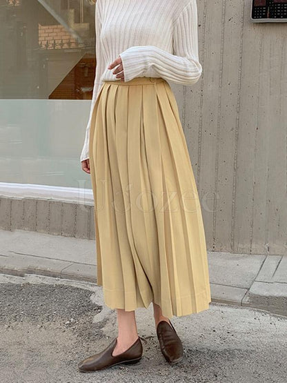 Casual Ruffled Empire Skirt