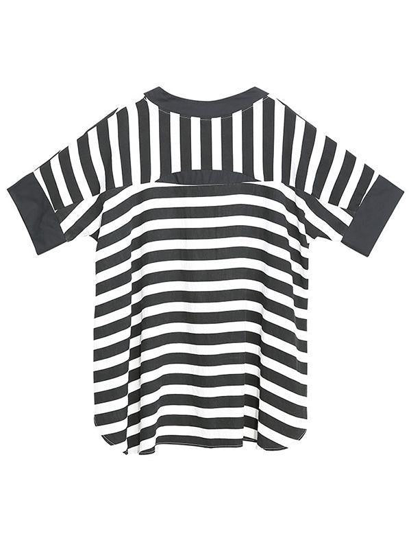 Original Striped Round-Neck T-Shirts Tops