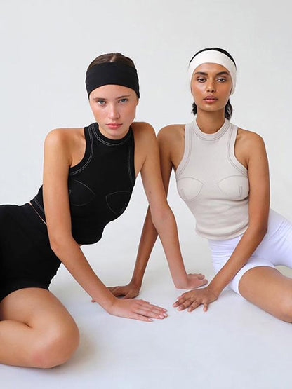 Solid Sleeveless Round-Neck Tank