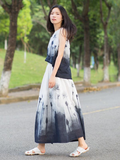 Elastic Waist Design Skirt