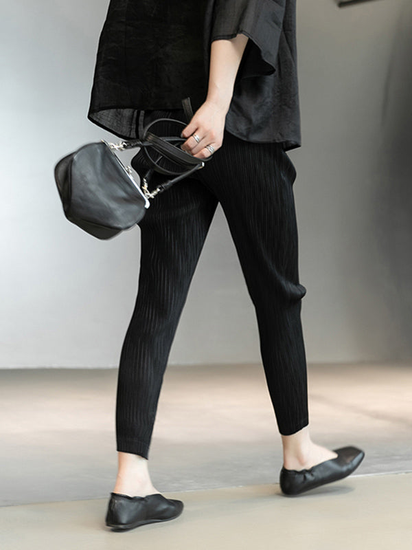 Casual Solid Color Leggings&Capri-Pants