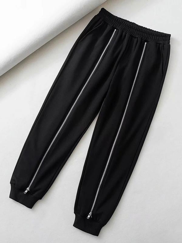 Fashion Contrast Color Loose Harem Pants