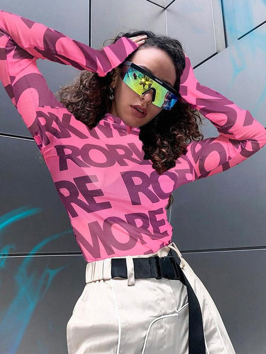 Printed Hollow Casual Tees