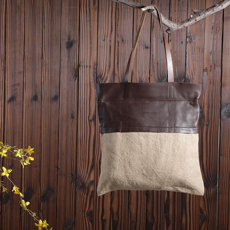 Casual Spliced Tote Women Shoulder Bag