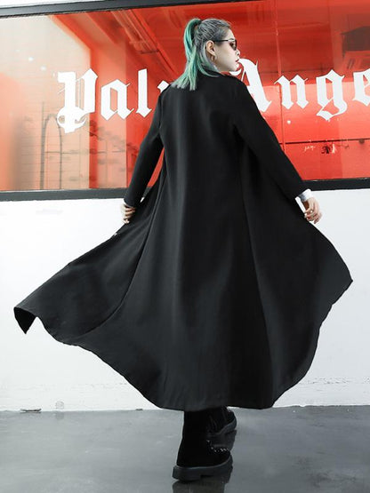 Loose Lapel Long Sleeves Boyfriend Style Outwear